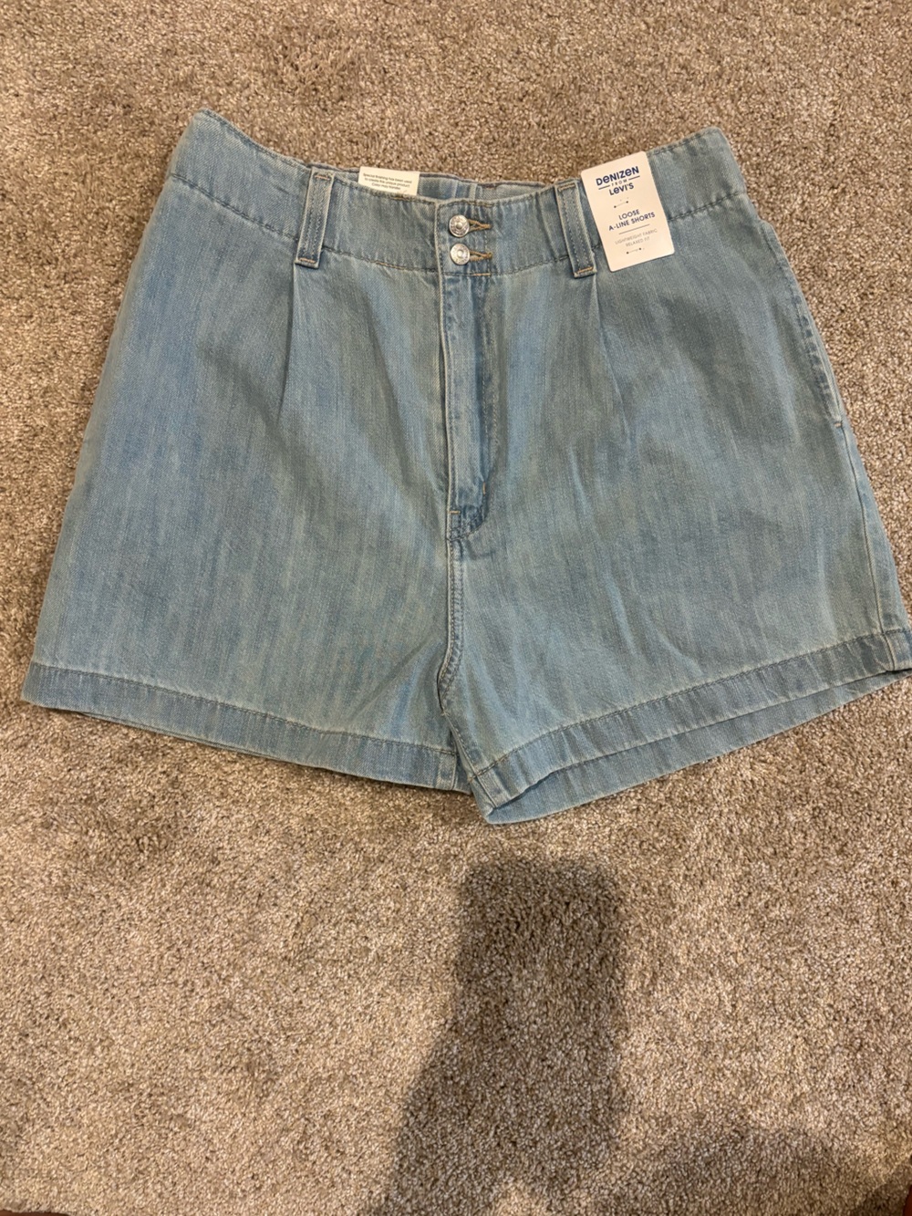 Denizen from Levi's Light Blue Loose A Line Jean Shorts